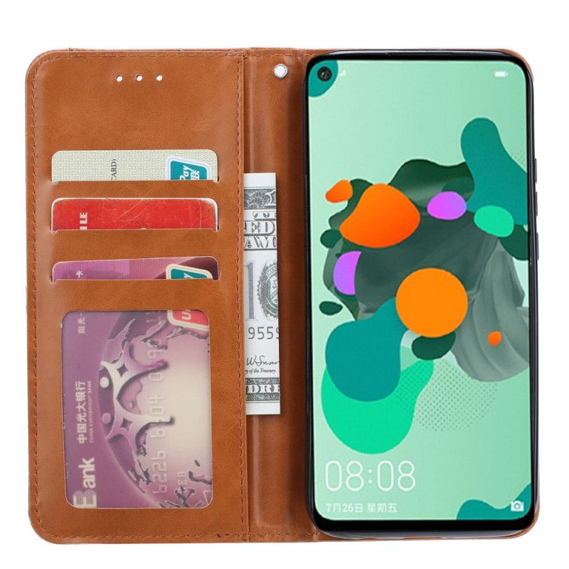 Flip Case Xiaomi Redmi Note 9 Schwarz Kartenhalter Aus Kunstleder