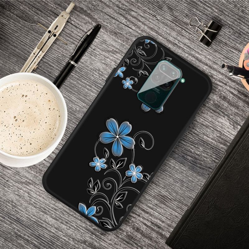 Hülle Für Xiaomi Redmi Note 9 Blaue Blüten