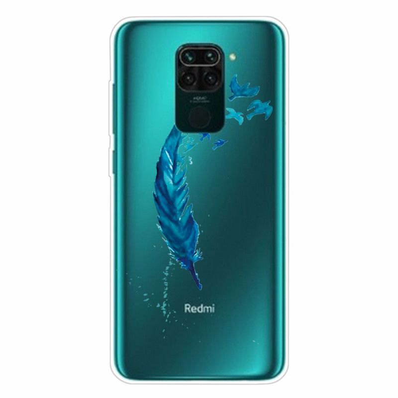 Hülle Für Xiaomi Redmi Note 9 Schöne Blaue Feder