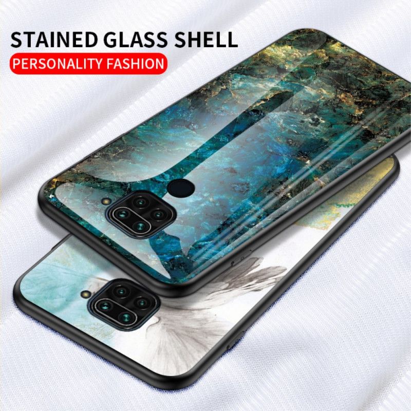 Hülle Für Xiaomi Redmi Note 9 Schwarz Gehärtetes Glas In Premiumfarben