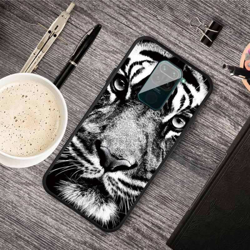 Hülle Für Xiaomi Redmi Note 9 Schwarzweiss-Tiger