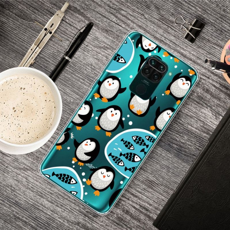 Hülle Xiaomi Redmi Note 9 Pinguine Und Fische