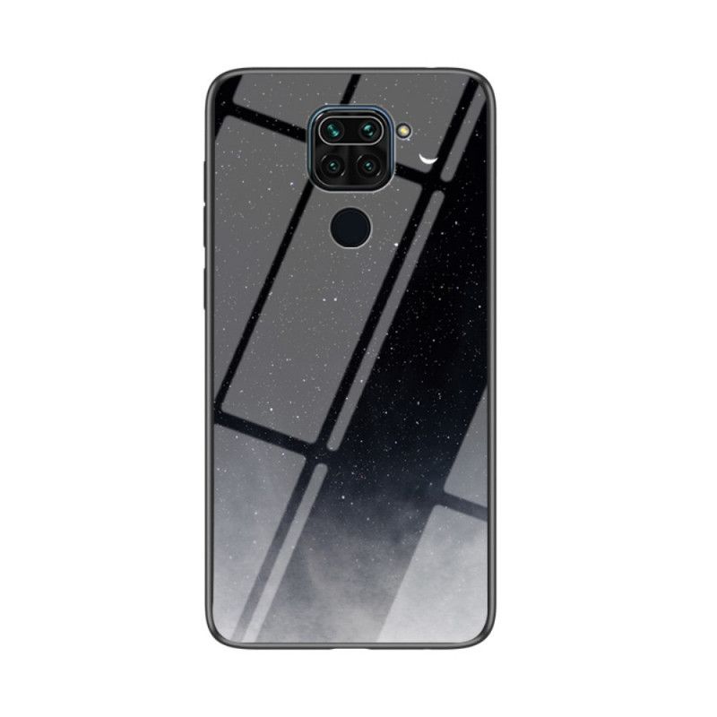 Hülle Xiaomi Redmi Note 9 Schwarz Beauty Gehärtetes Glas