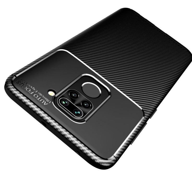 Hülle Xiaomi Redmi Note 9 Schwarz Flexible Kohlefaser