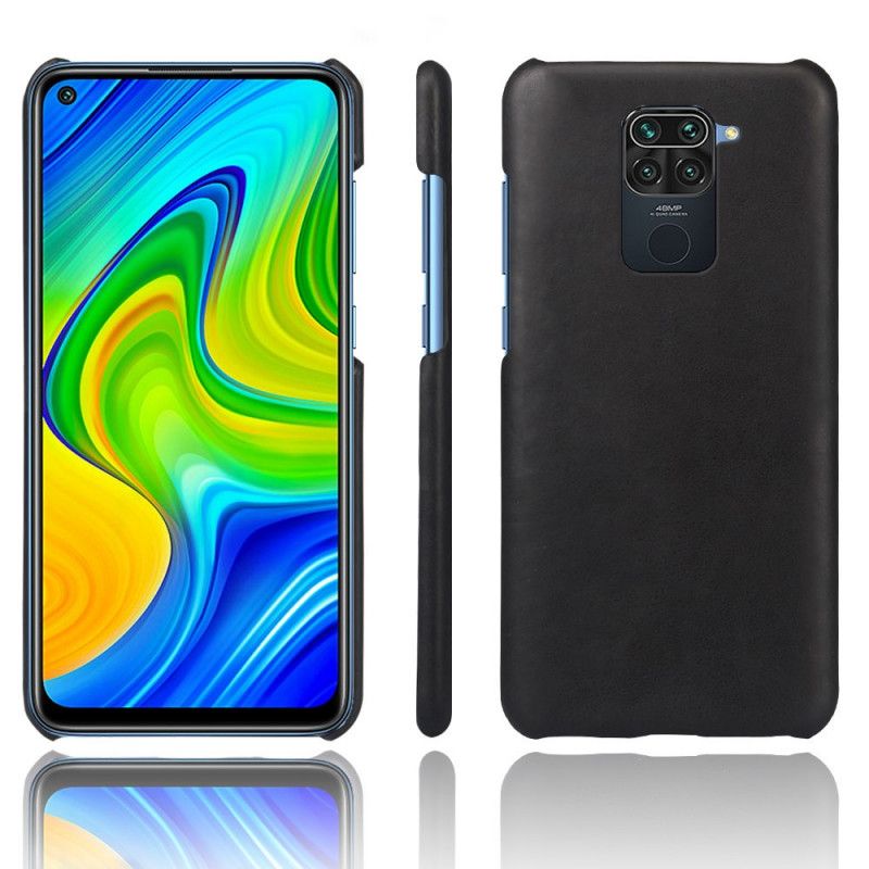 Hülle Xiaomi Redmi Note 9 Schwarz Ksq Ledereffekt