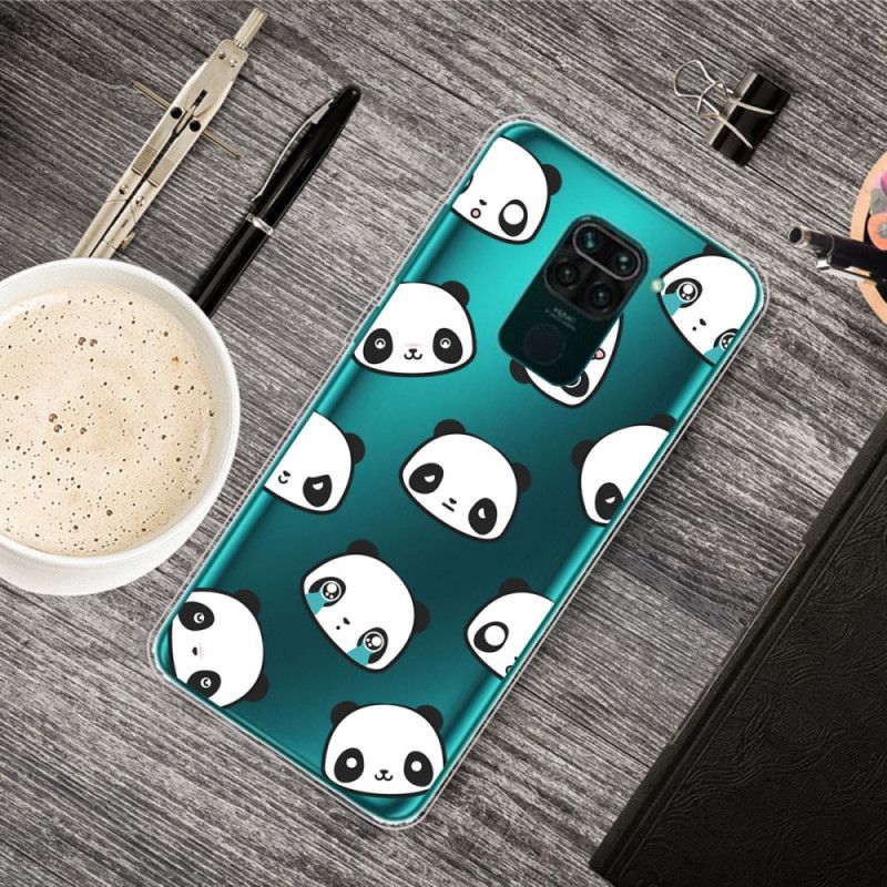Hülle Xiaomi Redmi Note 9 Sentimentale Pandas