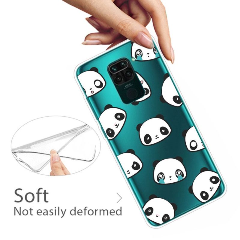 Hülle Xiaomi Redmi Note 9 Sentimentale Pandas