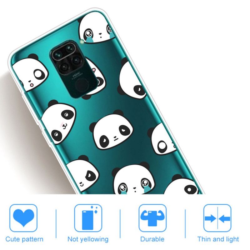 Hülle Xiaomi Redmi Note 9 Sentimentale Pandas