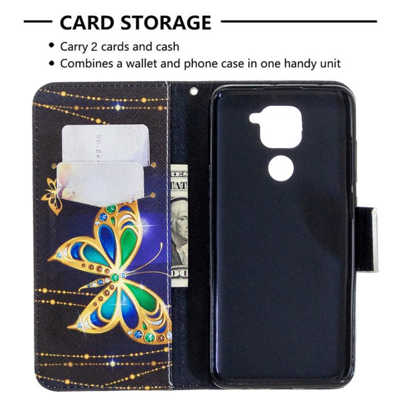 Lederhüllen Xiaomi Redmi Note 9 Magischer Schmetterling