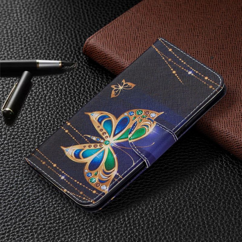 Lederhüllen Xiaomi Redmi Note 9 Magischer Schmetterling