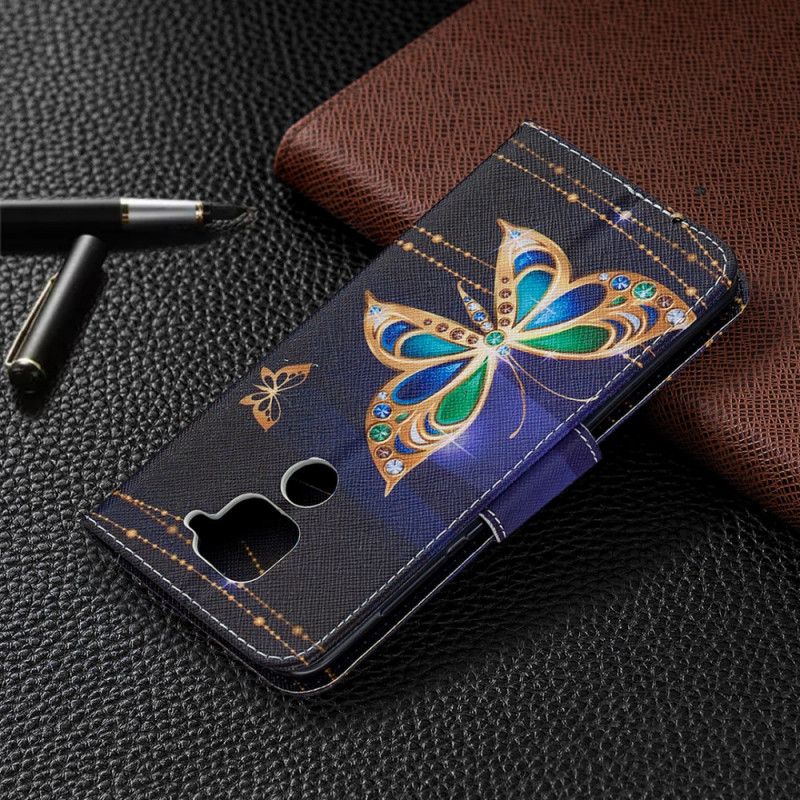 Lederhüllen Xiaomi Redmi Note 9 Magischer Schmetterling