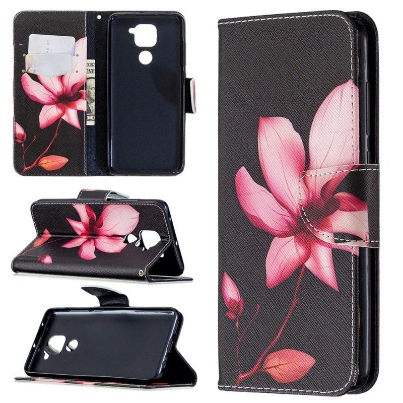 Lederhüllen Xiaomi Redmi Note 9 Rosa Blume