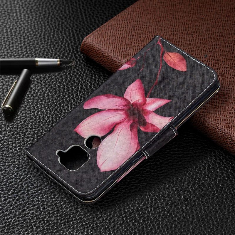 Lederhüllen Xiaomi Redmi Note 9 Rosa Blume