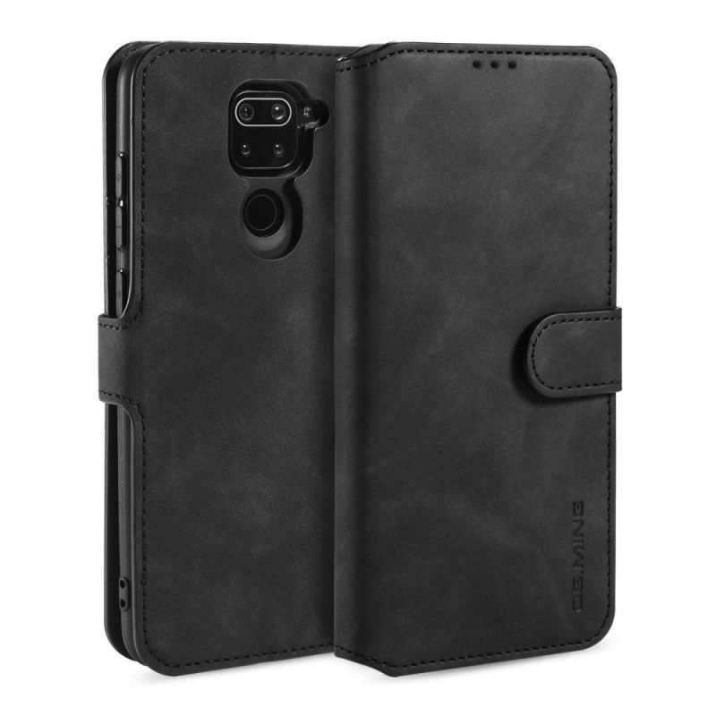 Lederhüllen Xiaomi Redmi Note 9 Schwarz Handyhülle Retro Dg.Ming