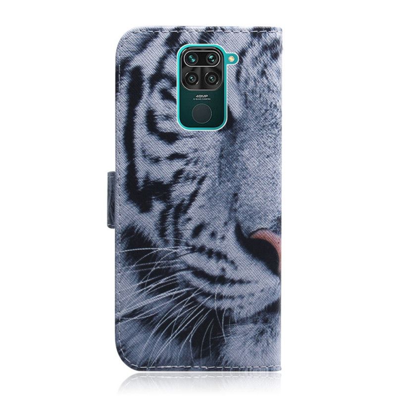 Lederhüllen Xiaomi Redmi Note 9 Tigergesicht