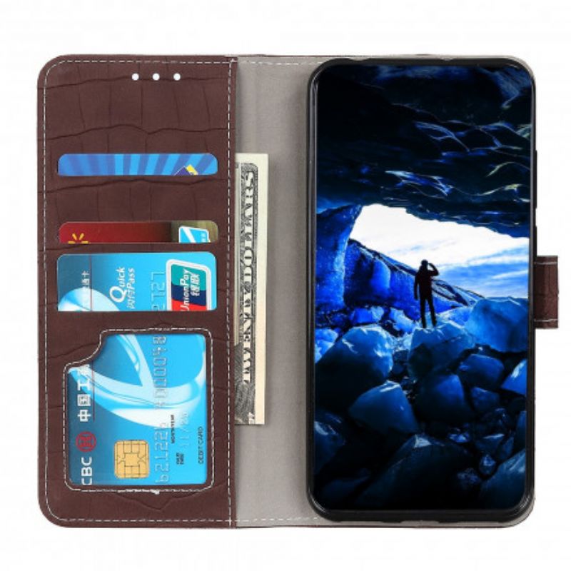 Flip Case Xiaomi Mi 11 Lite 5g Ne / Mi 11 Lite 4g / 5g Krokodilstruktur