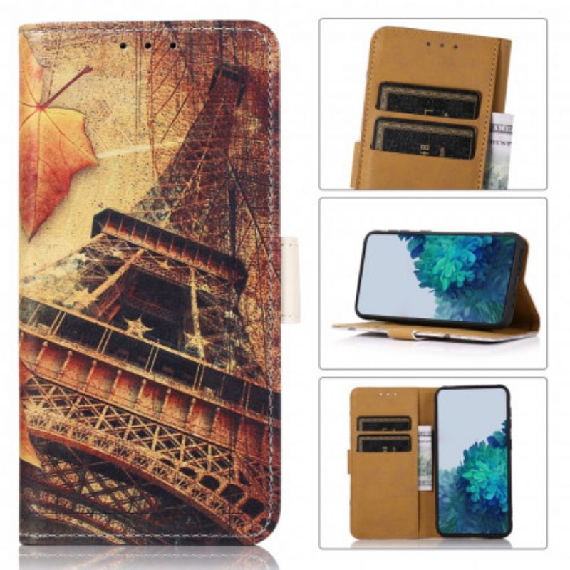 Lederhüllen Xiaomi Mi 11 Lite 5g Ne / Mi 11 Lite 4g / 5g Eiffelturm Im Herbst