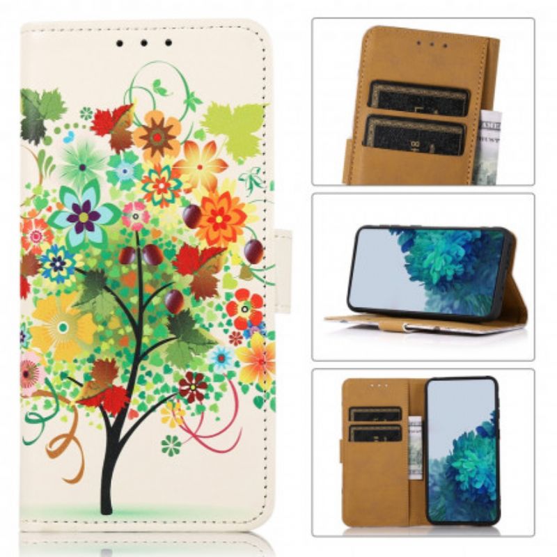 Lederhüllen Xiaomi Mi 11 Lite 5g Ne / Mi 11 Lite 4g / 5g Handyhülle Blühender Baum