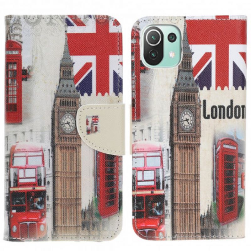 Lederhüllen Xiaomi Mi 11 Lite 5g Ne / Mi 11 Lite 4g / 5g Londoner Leben