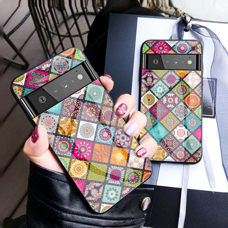 Hülle Für Google Pixel 6 Pro Magnetischer Patchwork-halter