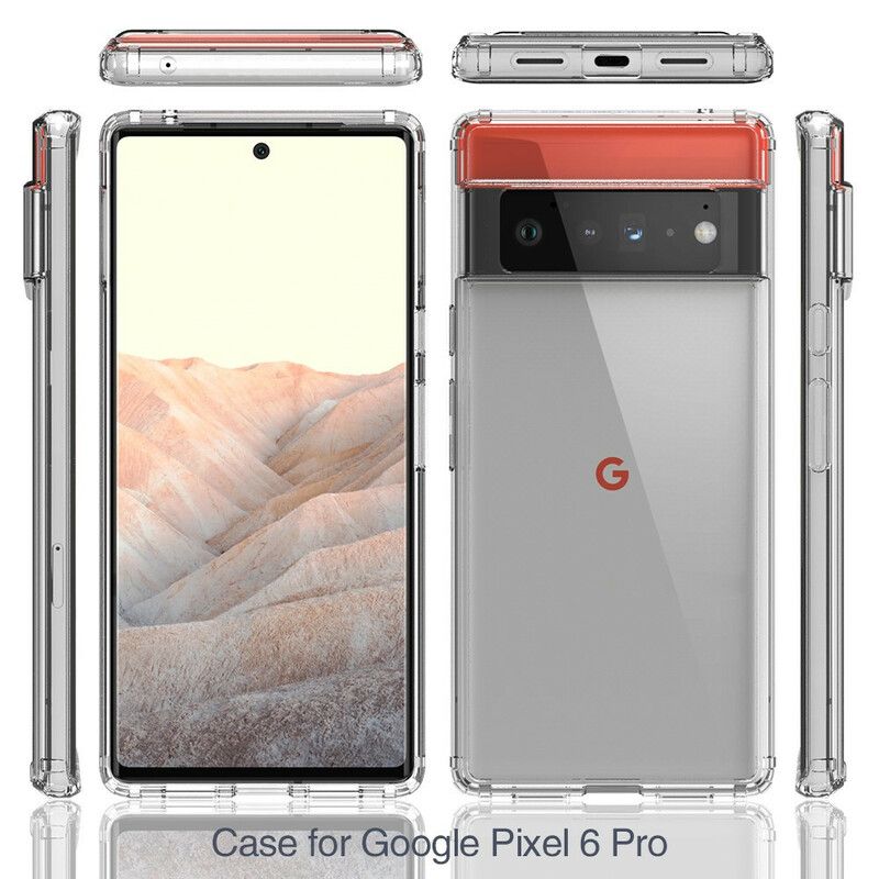 Hülle Google Pixel 6 Pro Transparenter Kartenhalter