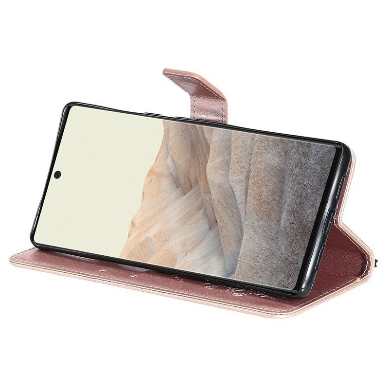 Lederhüllen Google Pixel 6 Pro Riesige Tanga-schmetterlinge