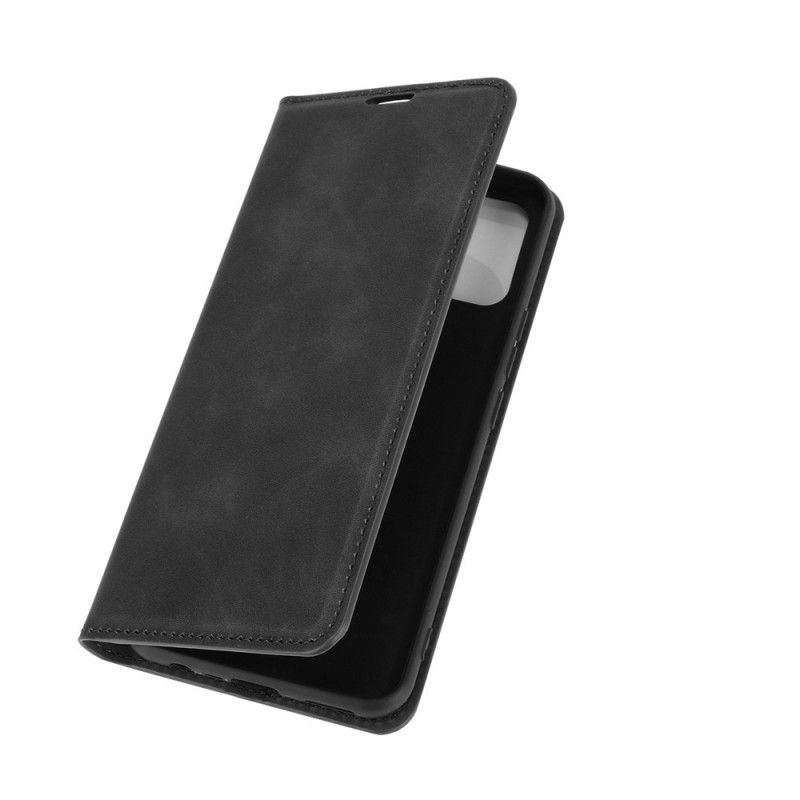 Flip Case Realme 7i Schwarz Hautberührung