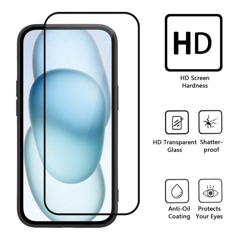 Hülle Für Oneplus 13 2-in-1 Displayschutzfolie: Mattes Silikon Mit Displayschutzfolie Aus Gehärtetem Glas
