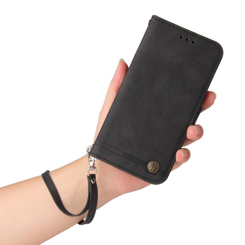 Lederhüllen Oneplus 13 Hautähnliche Oberfläche Mit Tragegurt
