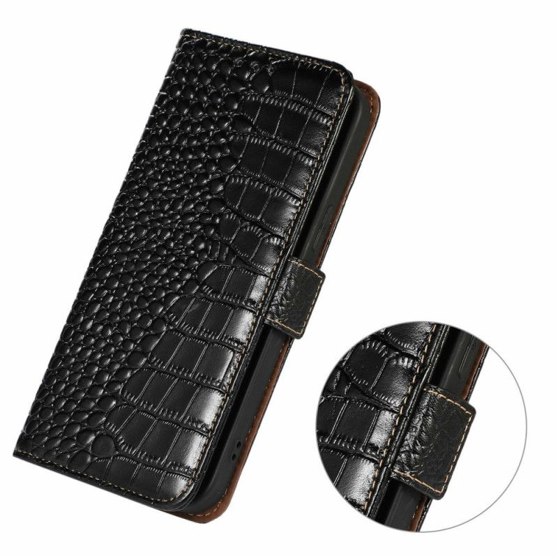 Lederhüllen Oneplus 13 Krokodilleder
