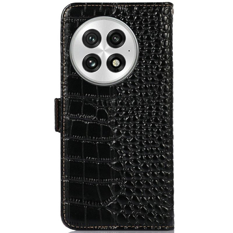 Lederhüllen Oneplus 13 Krokodilleder
