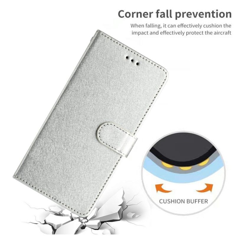 Lederhüllen Oneplus 13 Seidenstruktur