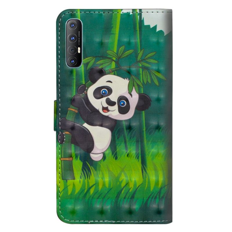 Lederhüllen Oppo Find X2 Neo Panda Und Bambus
