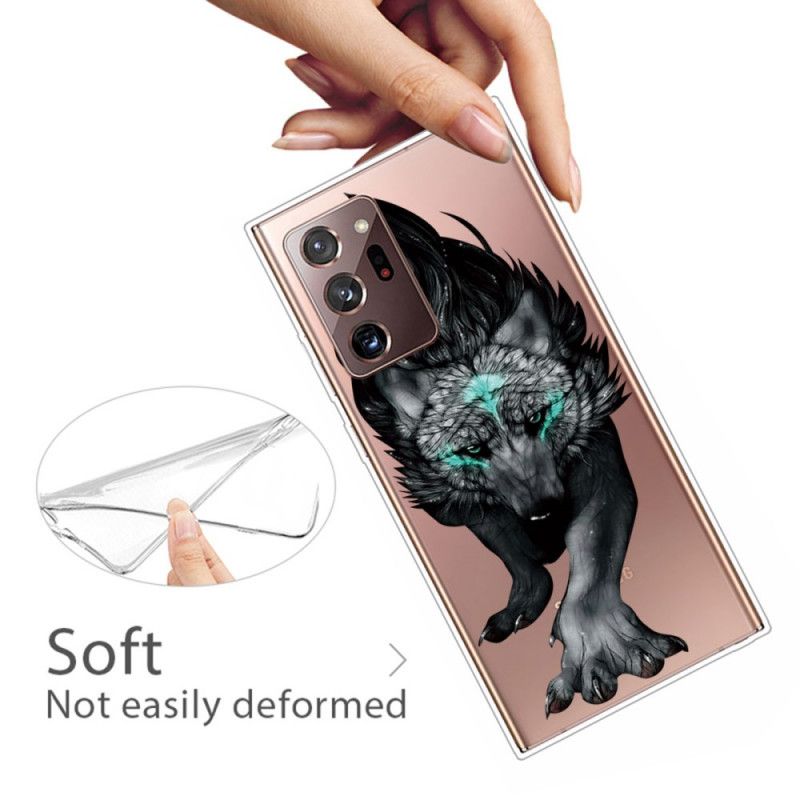 Hülle Für Samsung Galaxy Note 20 Ultra Grafischer Wolf