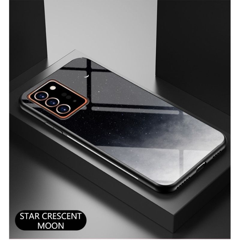 Hülle Für Samsung Galaxy Note 20 Ultra Schwarz Schönheit Gehärtetes Glas
