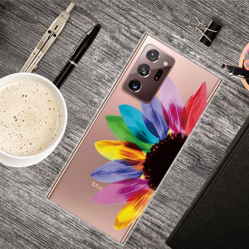 Hülle Samsung Galaxy Note 20 Ultra Farbige Blume