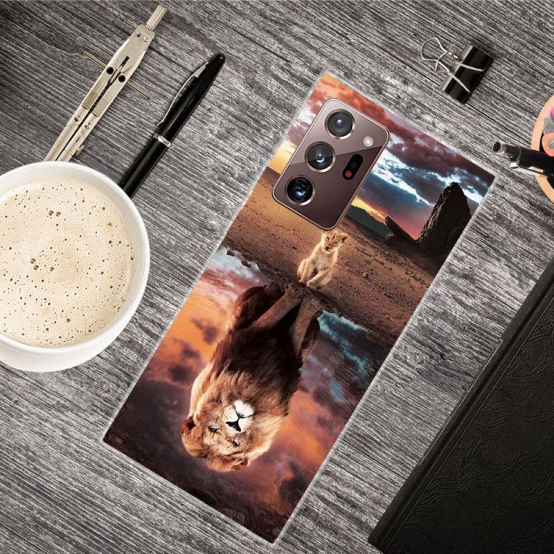 Hülle Samsung Galaxy Note 20 Ultra Löwenjungtraum