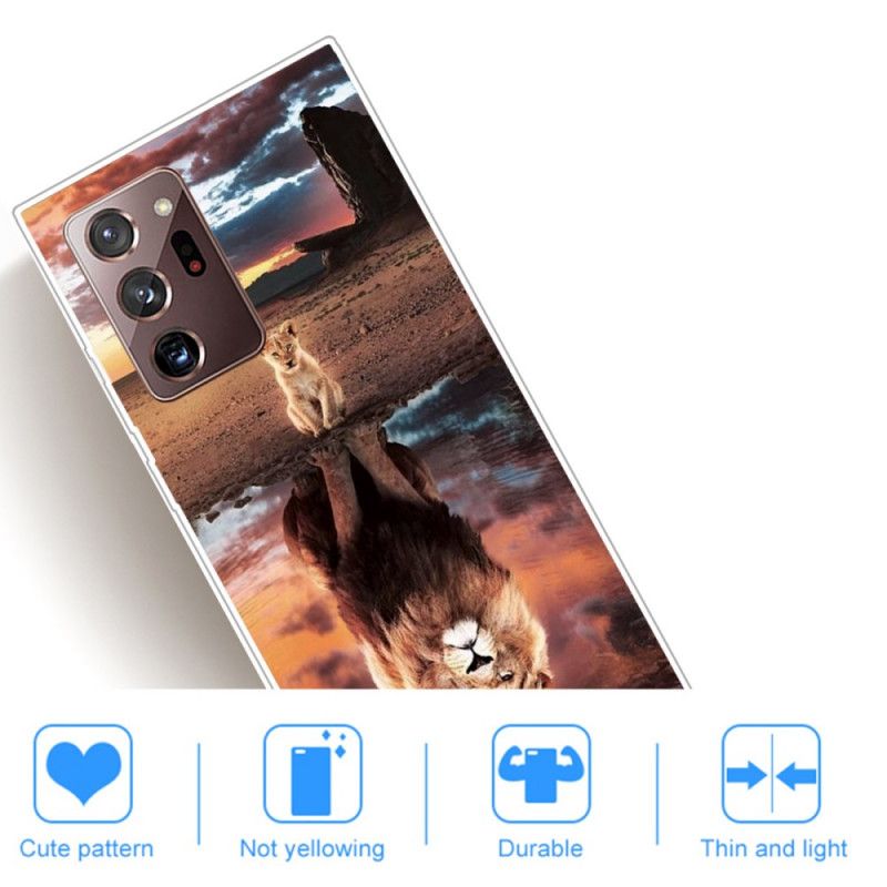 Hülle Samsung Galaxy Note 20 Ultra Löwenjungtraum