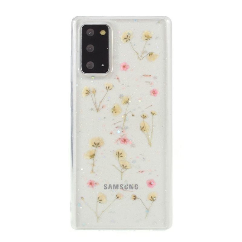 Hülle Samsung Galaxy Note 20 Ultra Rosa Handyhülle Kleine Blüten