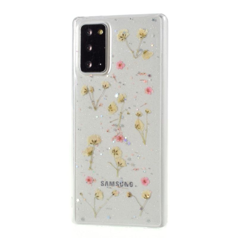 Hülle Samsung Galaxy Note 20 Ultra Rosa Handyhülle Kleine Blüten