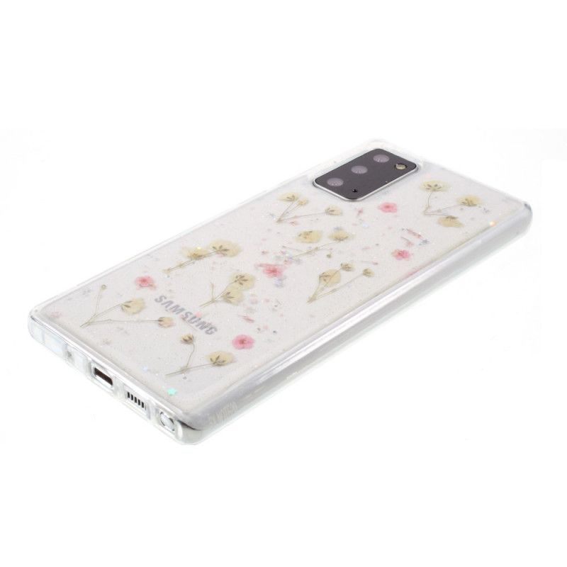 Hülle Samsung Galaxy Note 20 Ultra Rosa Handyhülle Kleine Blüten
