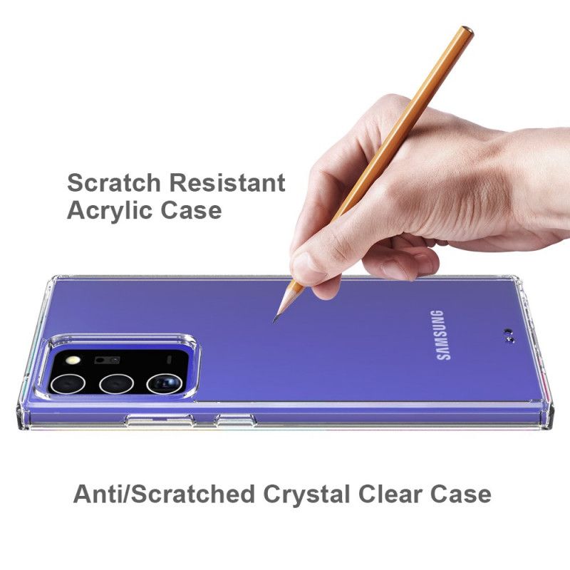 Hülle Samsung Galaxy Note 20 Ultra Schwarz Acrylfarbene Kanten