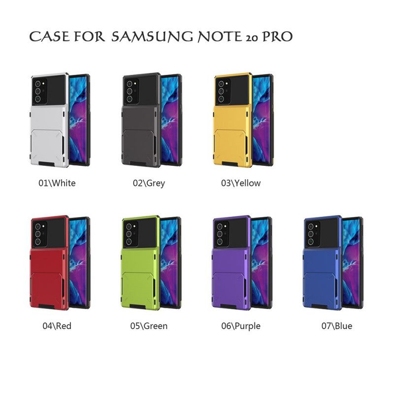 Hülle Samsung Galaxy Note 20 Ultra Schwarz Fallenkartenhalter Und Halterung