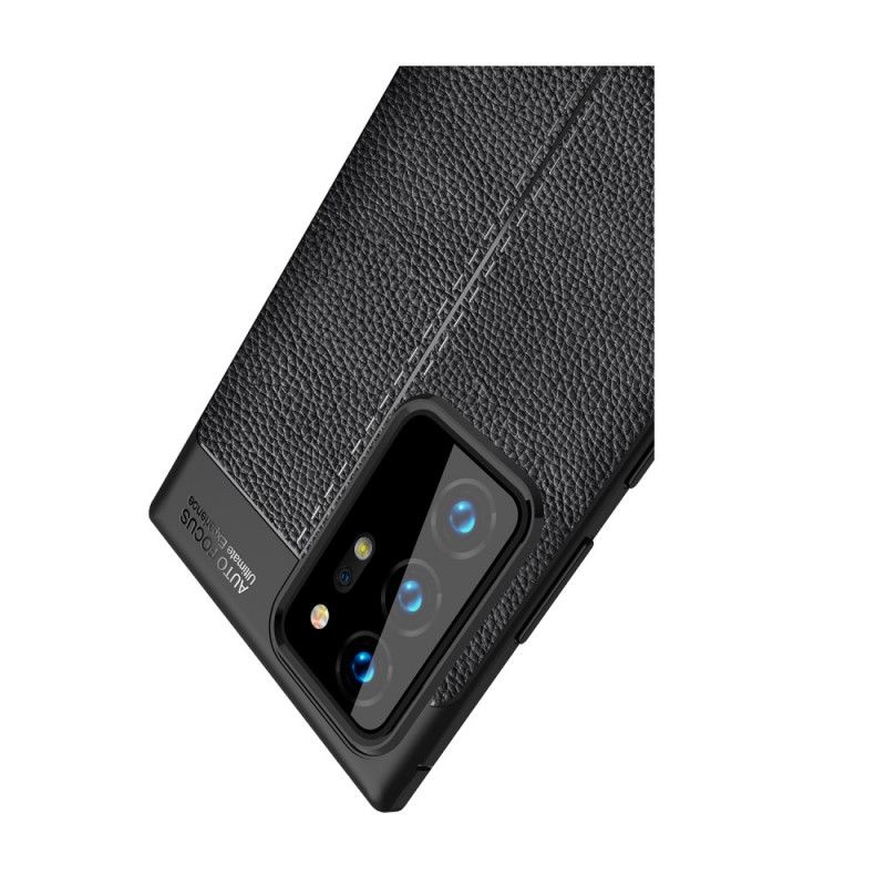 Hülle Samsung Galaxy Note 20 Ultra Schwarz Flexible Kohlefasertextur