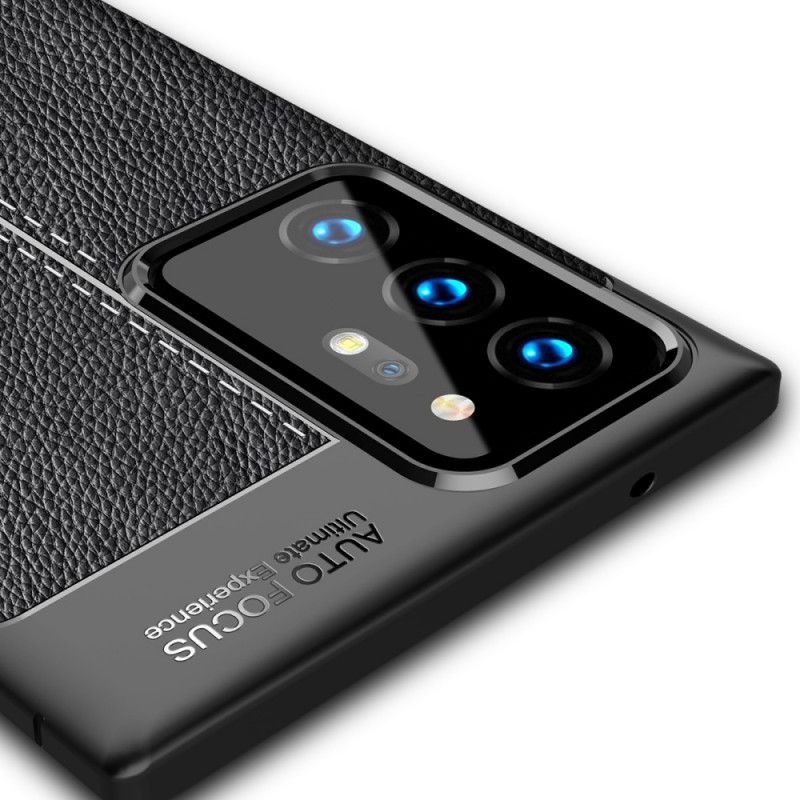 Hülle Samsung Galaxy Note 20 Ultra Schwarz Flexible Kohlefasertextur