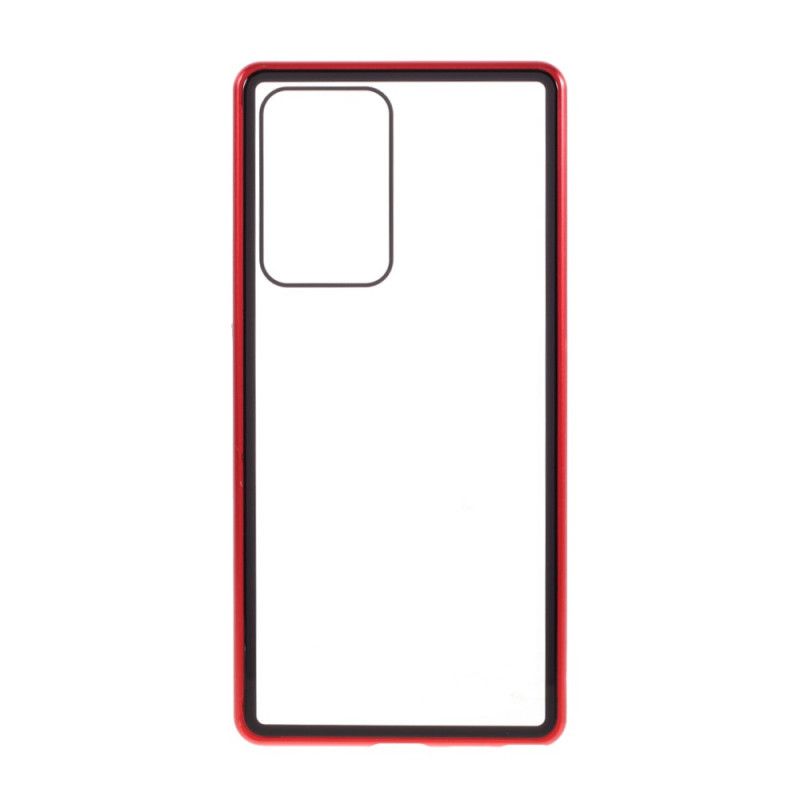 Hülle Samsung Galaxy Note 20 Ultra Schwarz Rückseite Und Kanten Aus Gehärtetem Glas