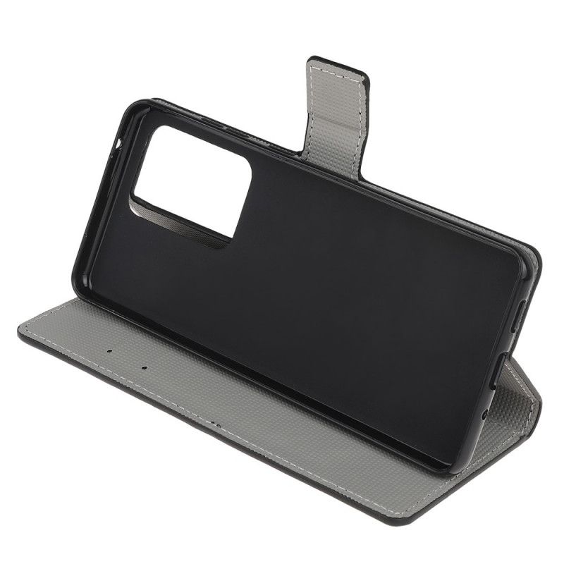 Lederhüllen Für Samsung Galaxy Note 20 Ultra Schwarz Intensive Schmetterlinge