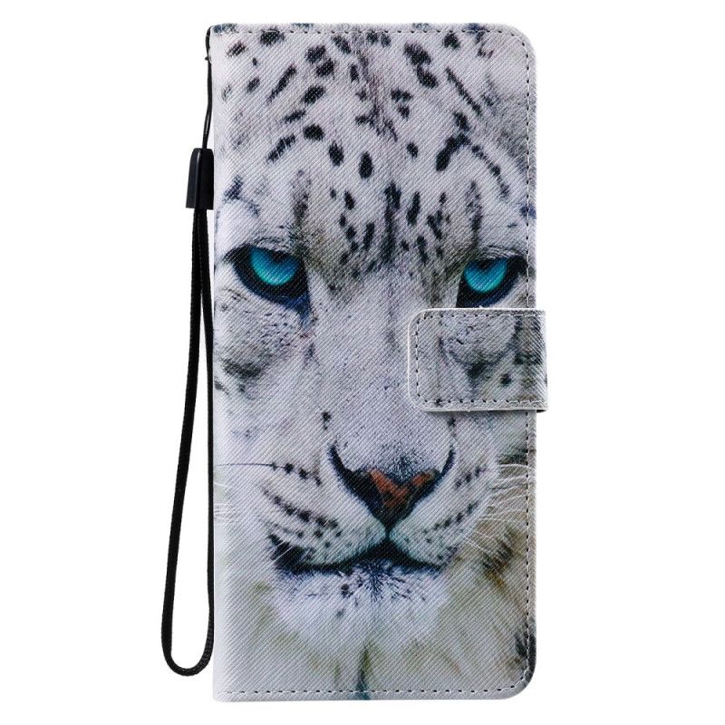Lederhüllen Für Samsung Galaxy Note 20 Ultra Weißer Tiger