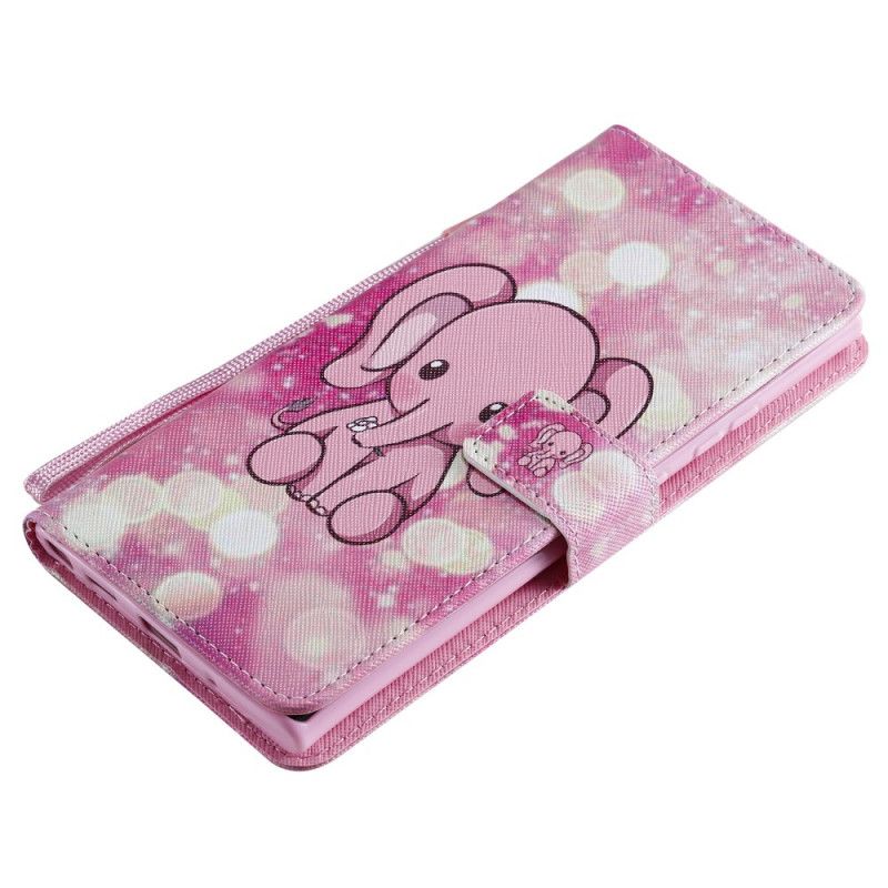 Lederhüllen Samsung Galaxy Note 20 Ultra Babyrosa Elefant