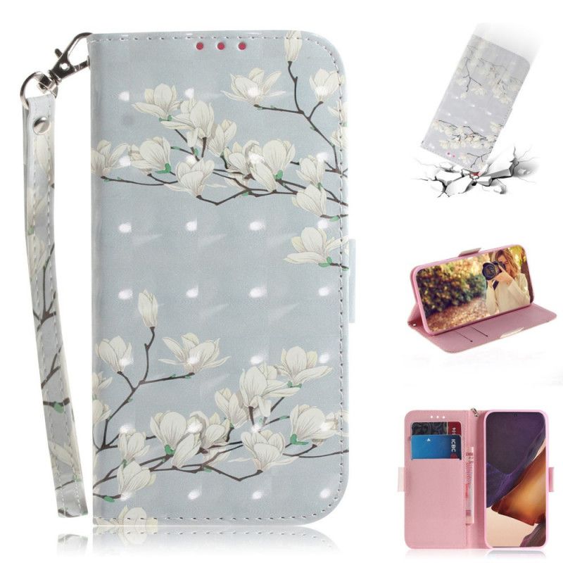 Lederhüllen Samsung Galaxy Note 20 Ultra Blühender Baum Mit Tanga